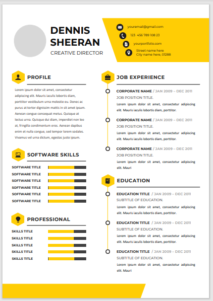 creative director resume